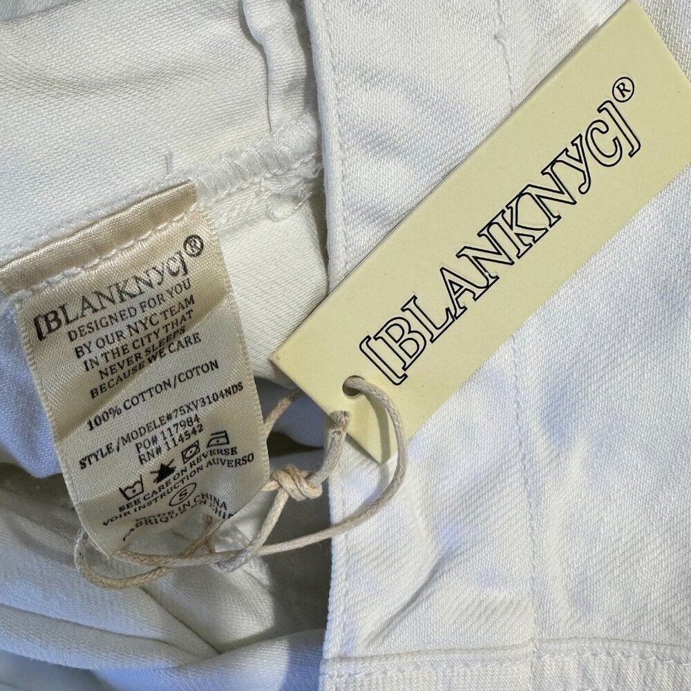 Blank NYC Womens Size S White 'Head in the Clouds' Sleeveless‎ Belted Romper - Picture 9 of 10